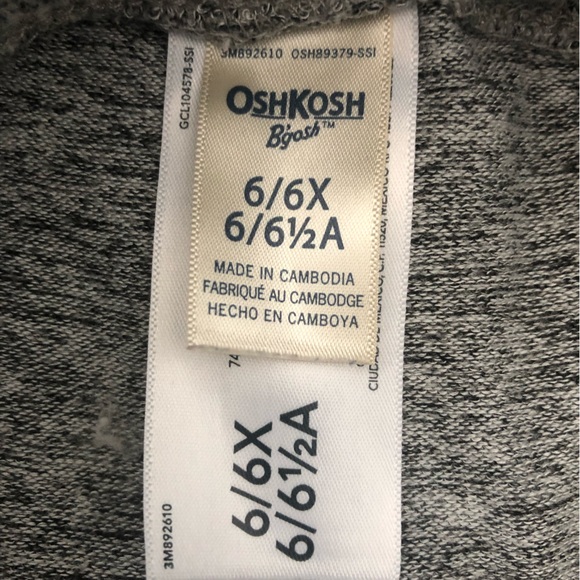 OshKosh 6x girls joggers - Picture 3 of 3